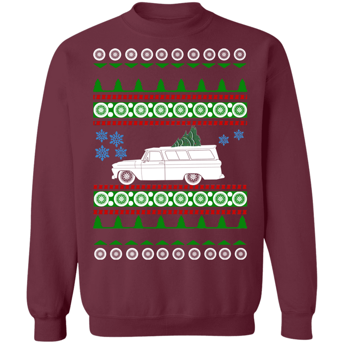 Chevy Suburban 5th gen Ugly christmas sweater 1966