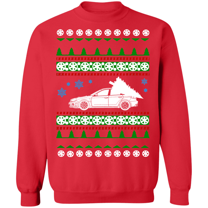 Japanese Car like STI Hatchback Ugly Christmas Sweater Sweatshirt sweatshirt