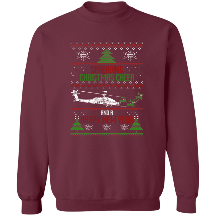 Apache Spreading Christmas Cheer Ugly Christmas Sweater Sweatshirt