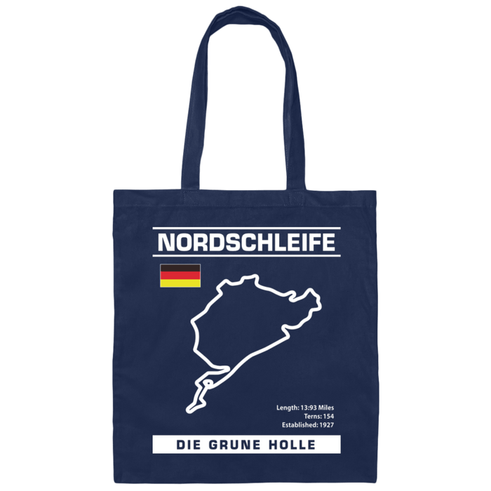 Nordschleife Die Grune Holle Track Tote Bag Front and Back Print