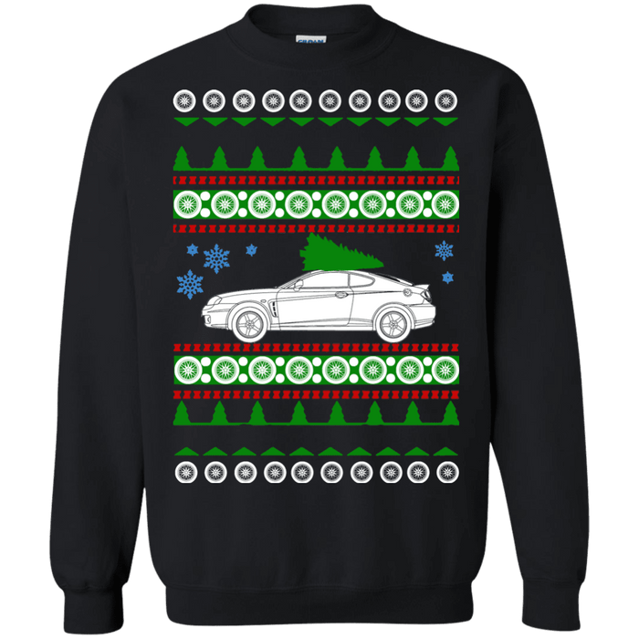 Hyundai Tiburon 2nd gen ugly christmas sweater sweatshirt