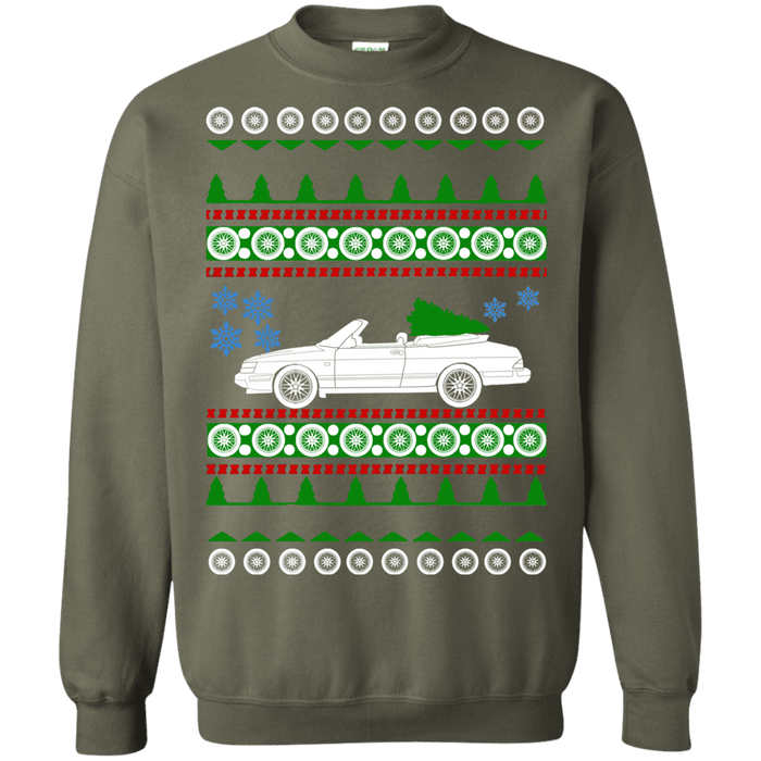 Saab 900 Convertible Ugly Christmas Sweater sweatshirt