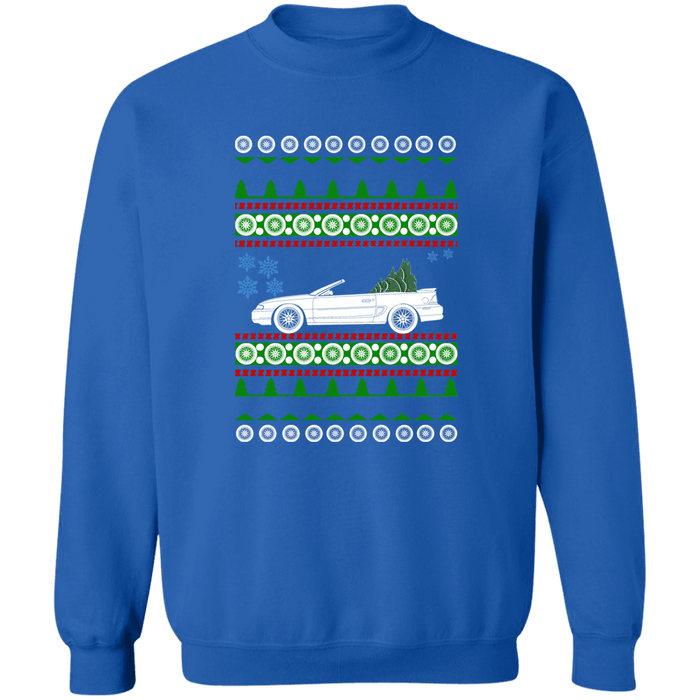 Mustang 4th gen convertible 1998 Ugly Christmas Sweater Sweatshirt