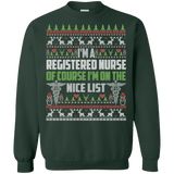 Nursing Nice List Ugly Christmas Sweater sweatshirt