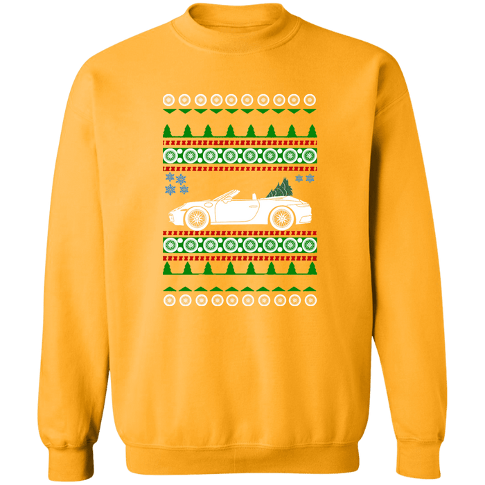 German Car like a 992 Carrera 4S Cabriolet Ugly Christmas Sweater Sweatshirt