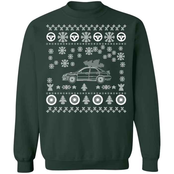 Japanese Car Hawkeye WRX STI V2 Ugly Christmas Sweater