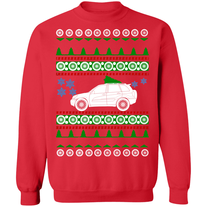 SUV Ugly Christmas Sweater RAV4 Toyota 2004 2nd generation sweatshirt