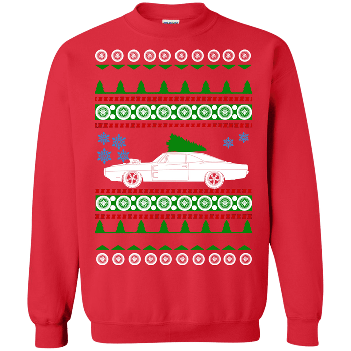 Car Movie Style like a 1967 Charger Ugly Christmas Sweater sweatshirt