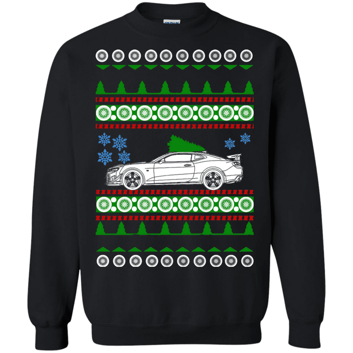 Hot Rod Camaro 2018 ZL1 1LE ugly christmas sweater Chevy sweatshirt