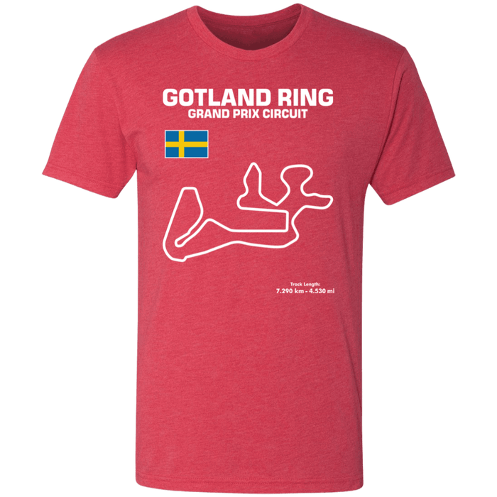 Gotland Ring Grand Prix Circuit Track Series Tri-blend T-shirt