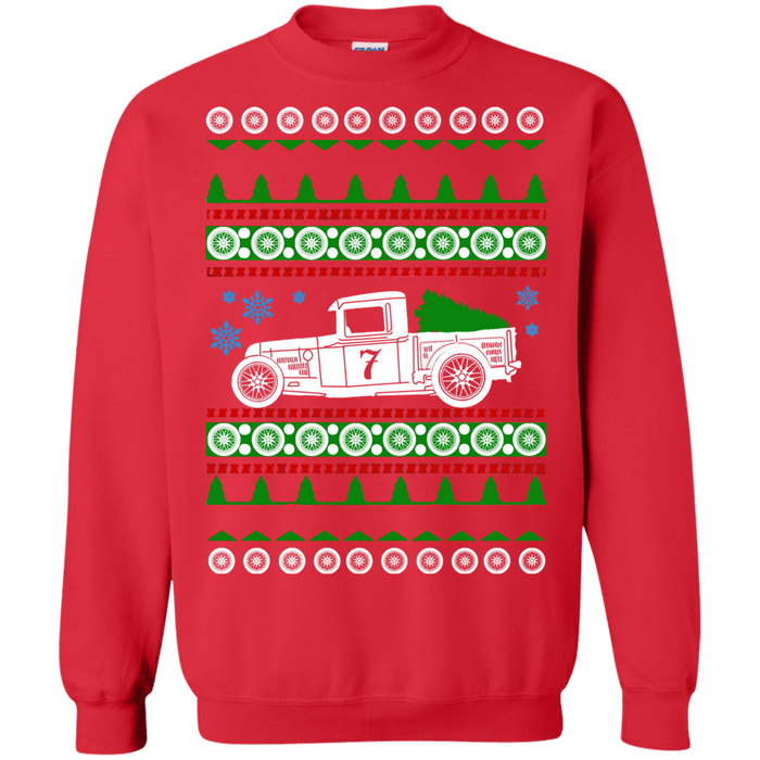 Hot Rod Truck 1932 Ford Race Car Ugly Christmas Sweater sweatshirt