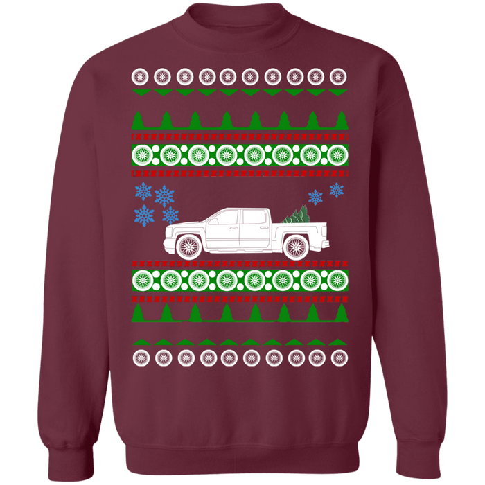 Truck like a 2016 Chevy Crewcab Short bed Ugly Christmas Sweater Sweatshirt