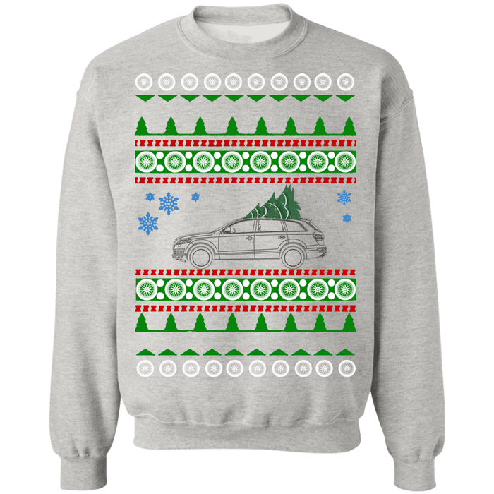 German SUV Outline like Q7 Audi Ugly Christmas Sweater sweatshirt