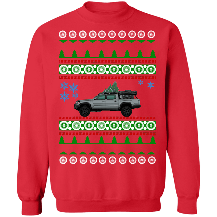 truck like a 3rd gen Tacoma Cement Gray Ugly Christmas Sweater Sweatshirt