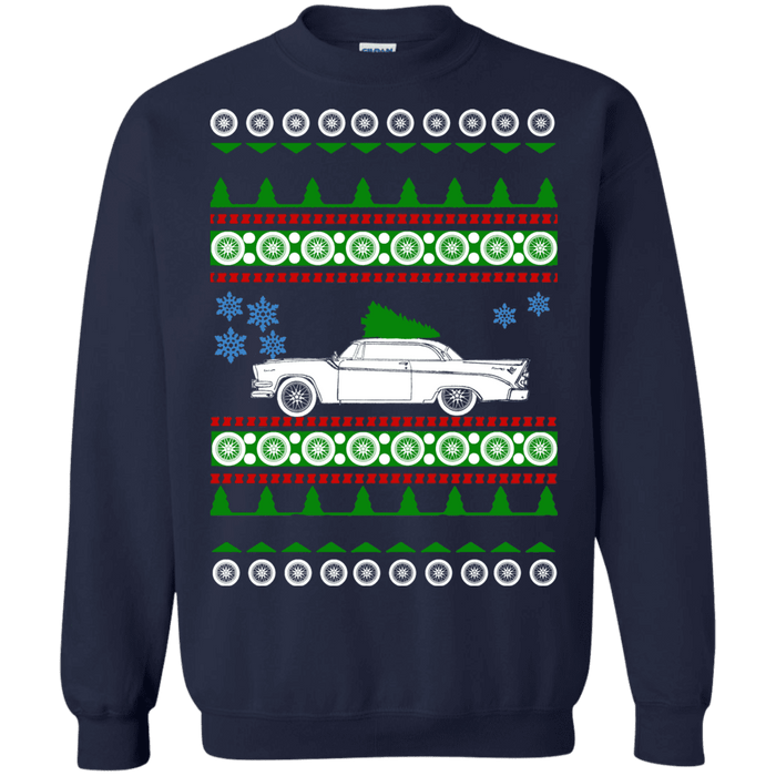 Coronet D500 1956 american car or truck like a  Ugly Christmas Sweater sweatshirt