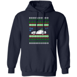 american car or truck like a  Viper 2nd gen Ugly Christmas Sweater Hoodie green tree