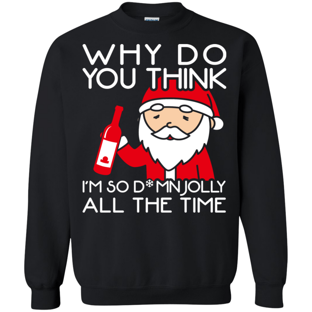 Jolly St Nick Beer Drinking Santa Ugly Christmas Sweater sweatshirt