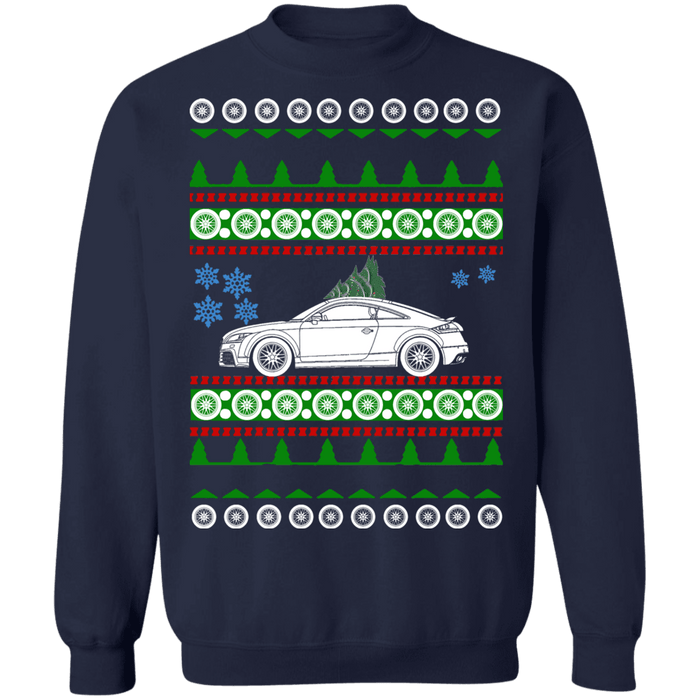 German car like 2nd gen Audi TT Ugly Christmas Sweater