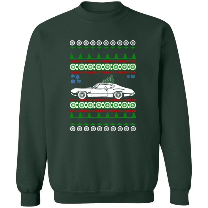 1970 Oldsmobile Cutlass Supreme Ugly Christmas Sweater Sweatshirt