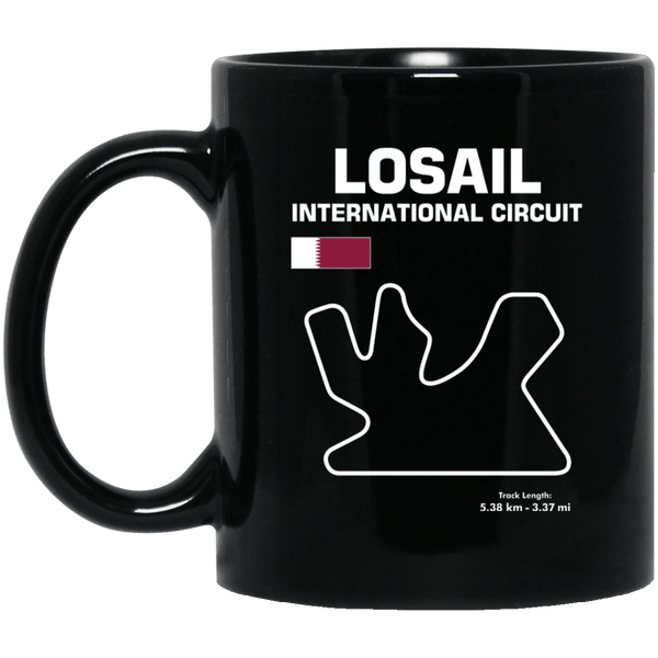 Track outline Losail International Circuit Coffee Mug
