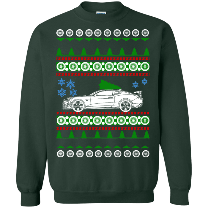 Hot Rod Camaro 2018 ZL1 1LE ugly christmas sweater Chevy sweatshirt