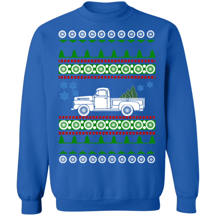 Truck 1948 Ford F100 F150 ugly christmas sweater