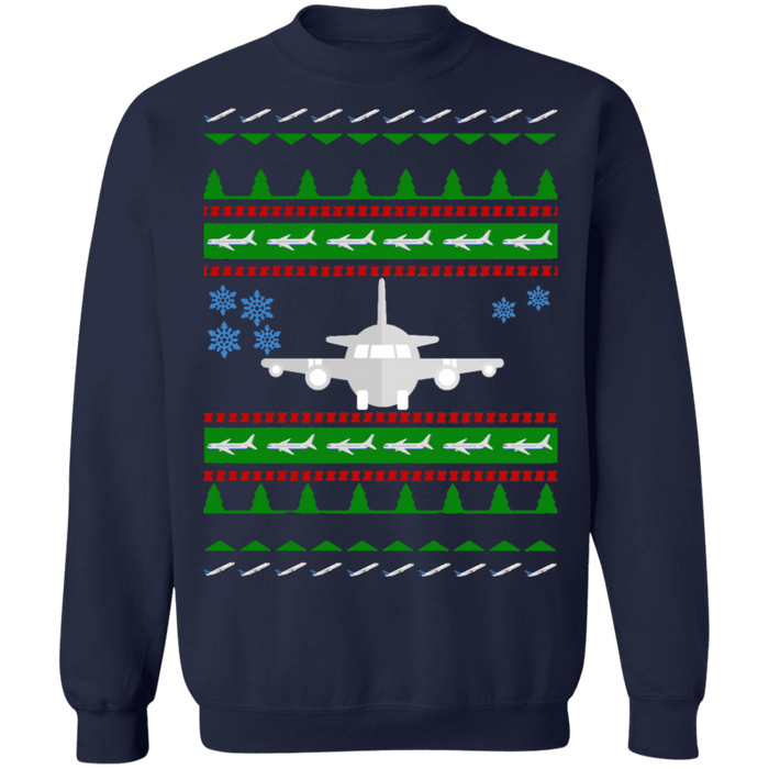 Commercial Airplane Ugly Christmas Sweater other colors