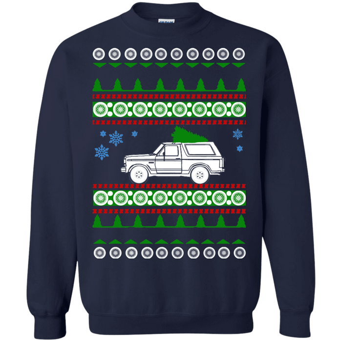 Ford Bronco Ugly Christmas Sweater Crewneck 1991 sweatshirt