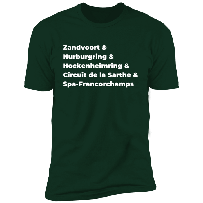 European Race Tracks shirt