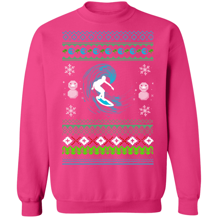 Surfer Ugly Christmas Sweater Sweatshirt