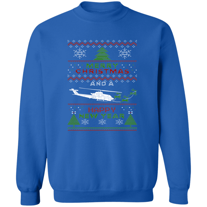 AH 1G Helicopter Ugly Christmas Sweater Sweatshirt