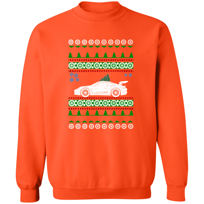 German Car similar to a 992 GT3 RS Ugly Christmas Sweater Sweatshirt