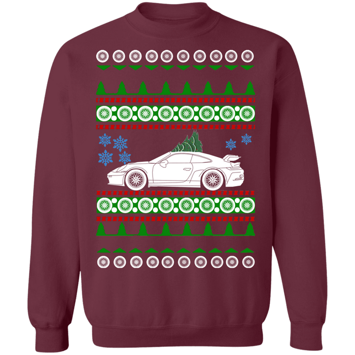 German Car 992 GT3 911 Ugly Christmas Sweater