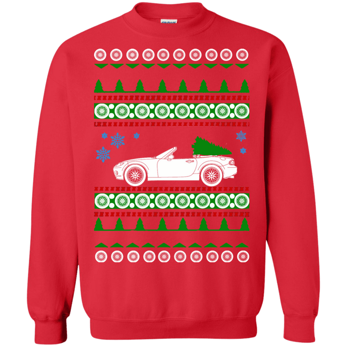 Mazda miata NC 2010 ugly christmas sweater sweatshirt