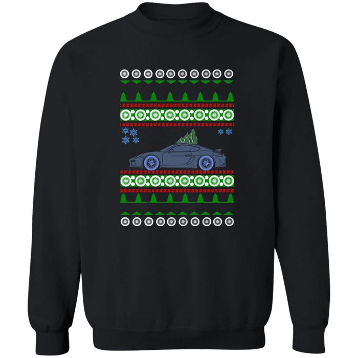 German car like a Cayman GT4 RS Ugly Christmas Sweater Sweatshirt