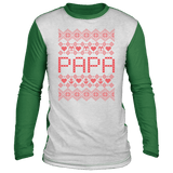 Grandfather Grandpa Papa Color Block Ugly Christmas Sweater sweatshirt