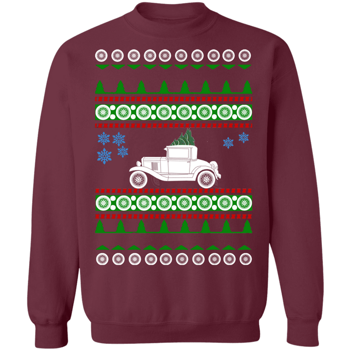 1930 Chevy Coupe Ugly Christmas Sweater