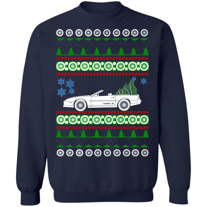 Chevy Camaro 3rd gen IROC-Z Ugly christmas sweater sweatshirt convertible