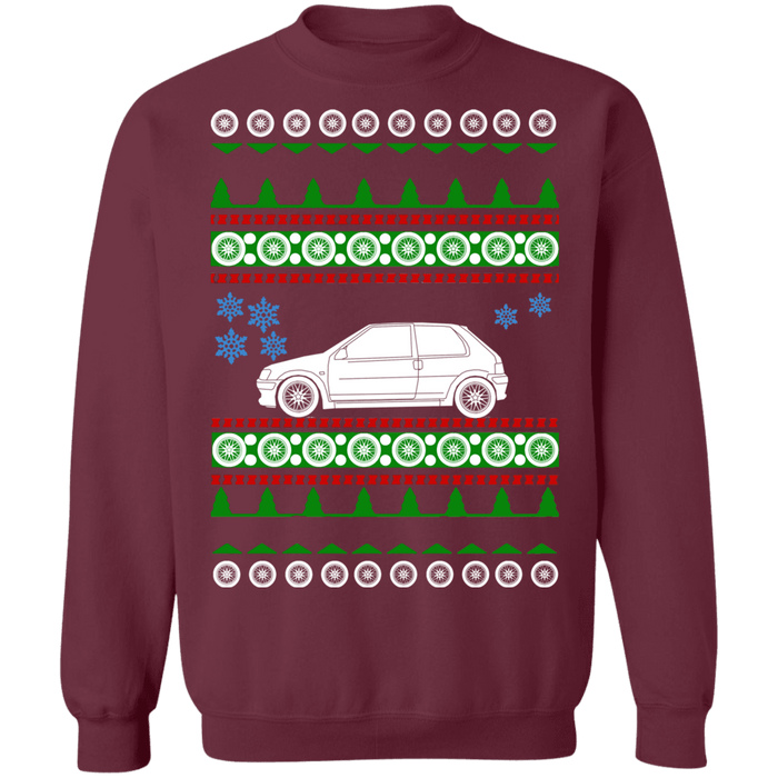 Peugot 106 ugly christmas sweater