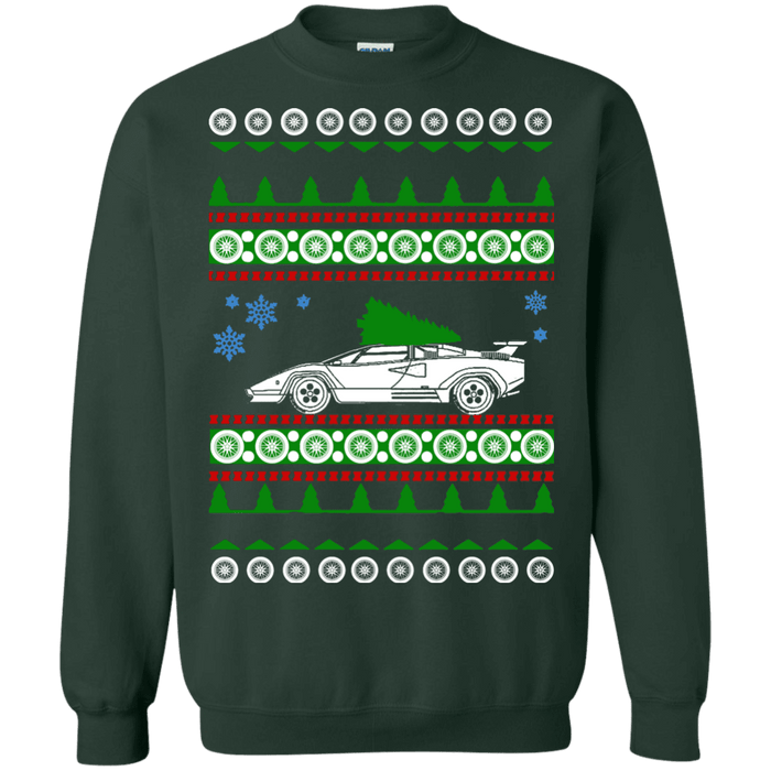 Lamborghini Countach ugly christmas sweater sweatshirt