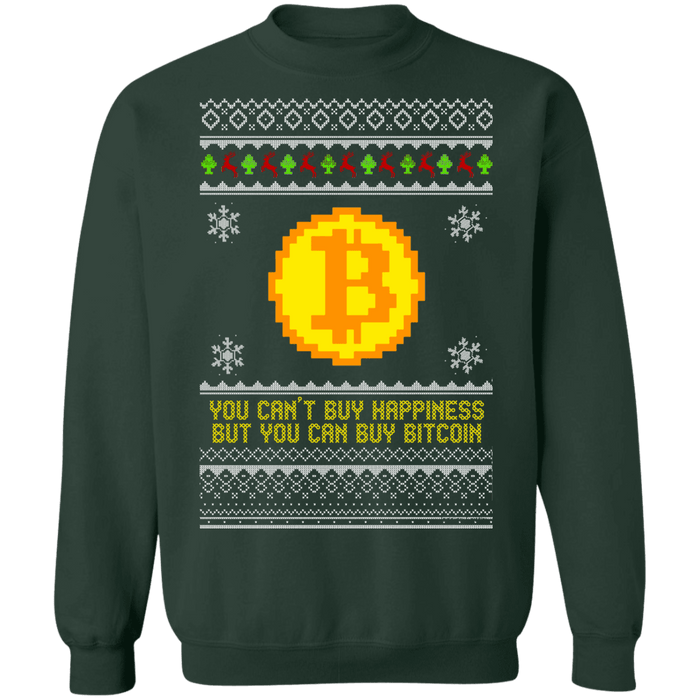 Crypto Ugly Christmas Sweater Sweatshirt BTC V1