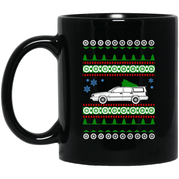 Volvo 1993 940 wagon Ugly Christmas Sweater Mug