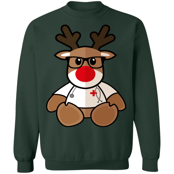 Nurse Reindeer Nursing Ugly Christmas Sweater Sweatshirt