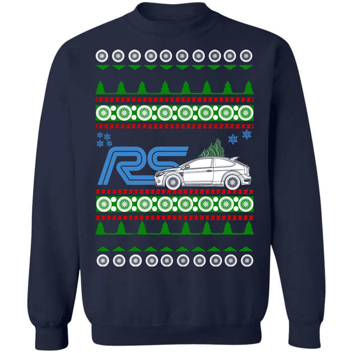 2nd version with RS logo Ford Focus RS ugly christmas sweater