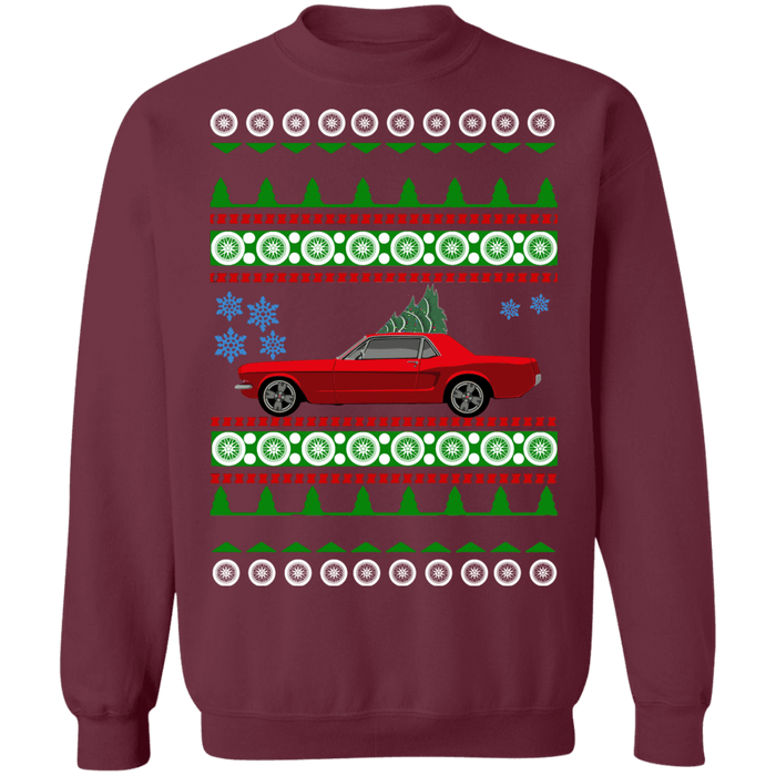 Ford Mustang 1965 Coupe Ugly christmas Sweater