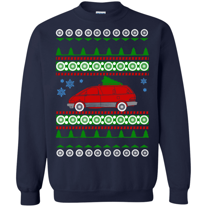 Toyota Previa Red 1991 Ugly Christmas Sweater sweatshirt