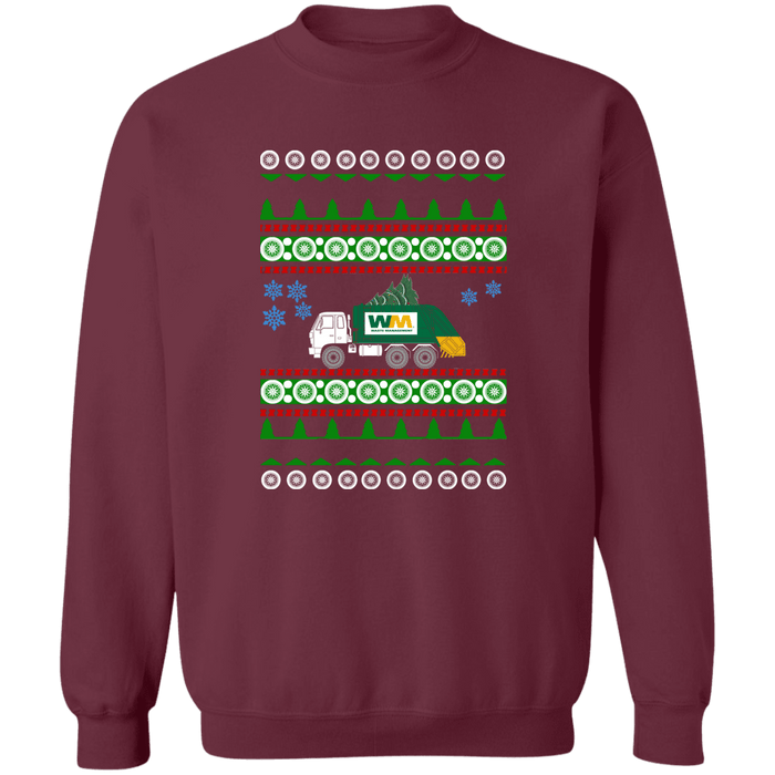 Version2 Garbage Truck Ugly Christmas Sweater Sweatshirt