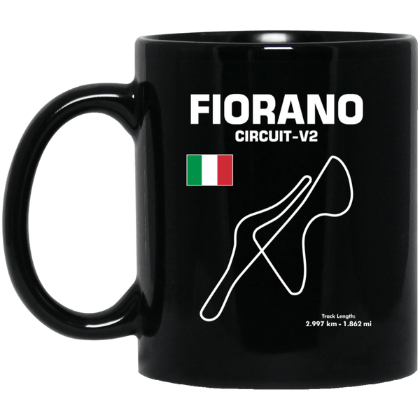 Track outline Fiorano Circuit Coffee Mug