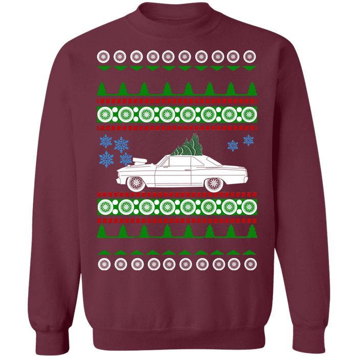 Chevy Nova II Ugly christmas sweater 2 door