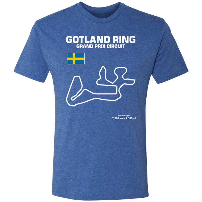 Gotland Ring Grand Prix Circuit Track Series Tri-blend T-shirt